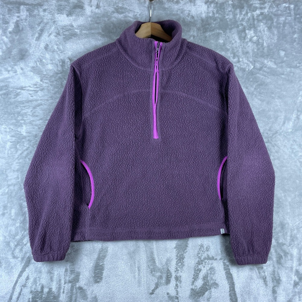 Stio Sweetwater Fleece Pullover Womens Medium Purple Quarter Zip 100344